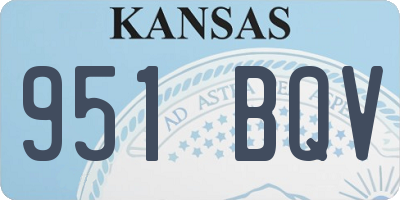 KS license plate 951BQV