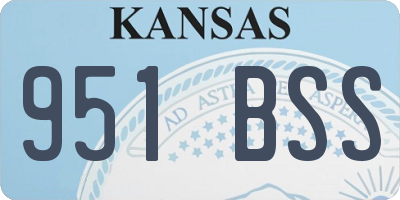 KS license plate 951BSS