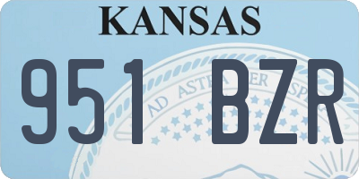 KS license plate 951BZR