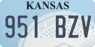 KS license plate 951BZV