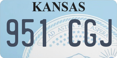 KS license plate 951CGJ