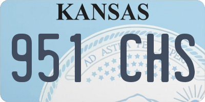 KS license plate 951CHS