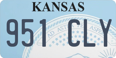 KS license plate 951CLY