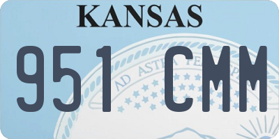 KS license plate 951CMM