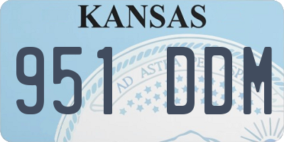 KS license plate 951DDM
