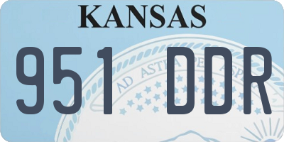 KS license plate 951DDR