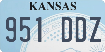 KS license plate 951DDZ