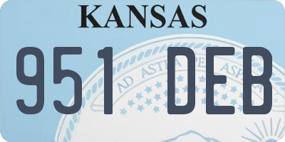 KS license plate 951DEB