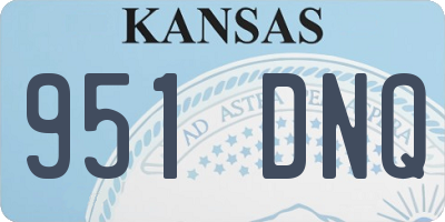 KS license plate 951DNQ