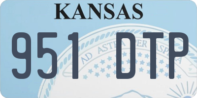 KS license plate 951DTP