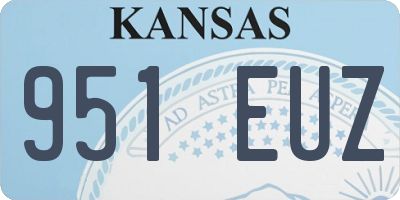 KS license plate 951EUZ