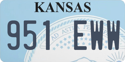 KS license plate 951EWW
