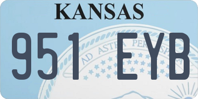 KS license plate 951EYB