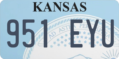 KS license plate 951EYU