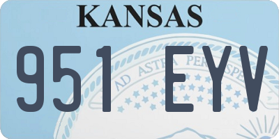 KS license plate 951EYV