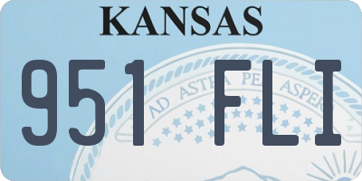 KS license plate 951FLI