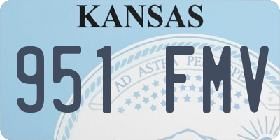 KS license plate 951FMV