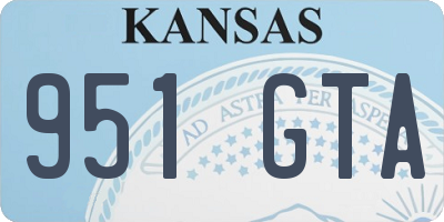 KS license plate 951GTA