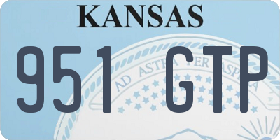 KS license plate 951GTP