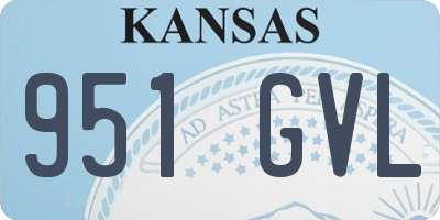 KS license plate 951GVL