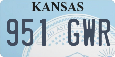KS license plate 951GWR