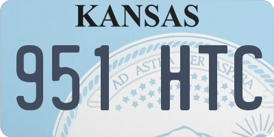 KS license plate 951HTC