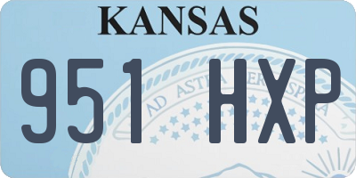 KS license plate 951HXP
