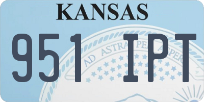 KS license plate 951IPT