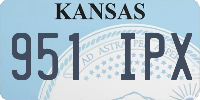 KS license plate 951IPX