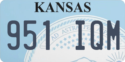 KS license plate 951IQM