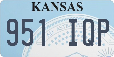 KS license plate 951IQP