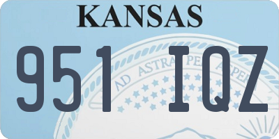 KS license plate 951IQZ