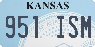 KS license plate 951ISM