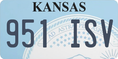KS license plate 951ISV