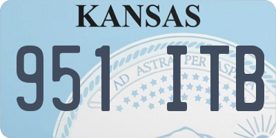 KS license plate 951ITB