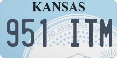 KS license plate 951ITM