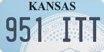 KS license plate 951ITT