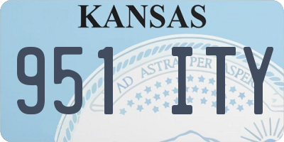KS license plate 951ITY