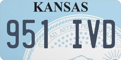KS license plate 951IVD