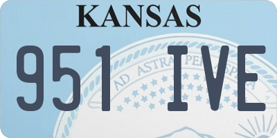 KS license plate 951IVE