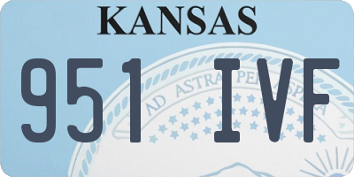 KS license plate 951IVF