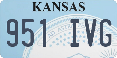 KS license plate 951IVG