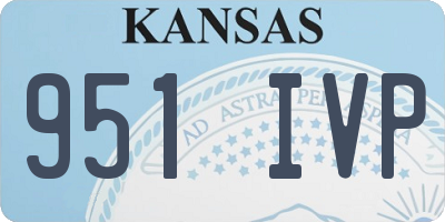 KS license plate 951IVP