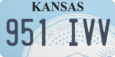 KS license plate 951IVV