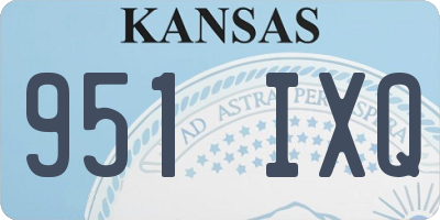 KS license plate 951IXQ