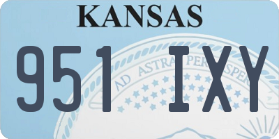 KS license plate 951IXY