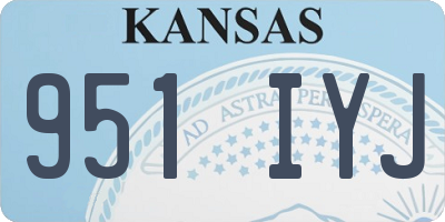 KS license plate 951IYJ