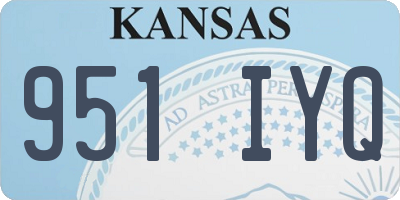 KS license plate 951IYQ