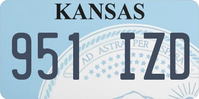 KS license plate 951IZD
