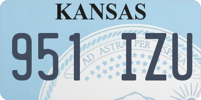KS license plate 951IZU